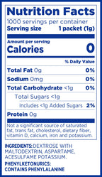 EQUAL 0 Calorie Sweetener, Aspartame and Acesulfame-K Sweetener Packets, Zero Calorie Sugar Alternative, Erythritol Free, 50 Ct (Pack of 12)