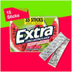 Extra Sweet Watermelon Sugar Free Chewing Gum - 6 Packs x 35 Sticks
