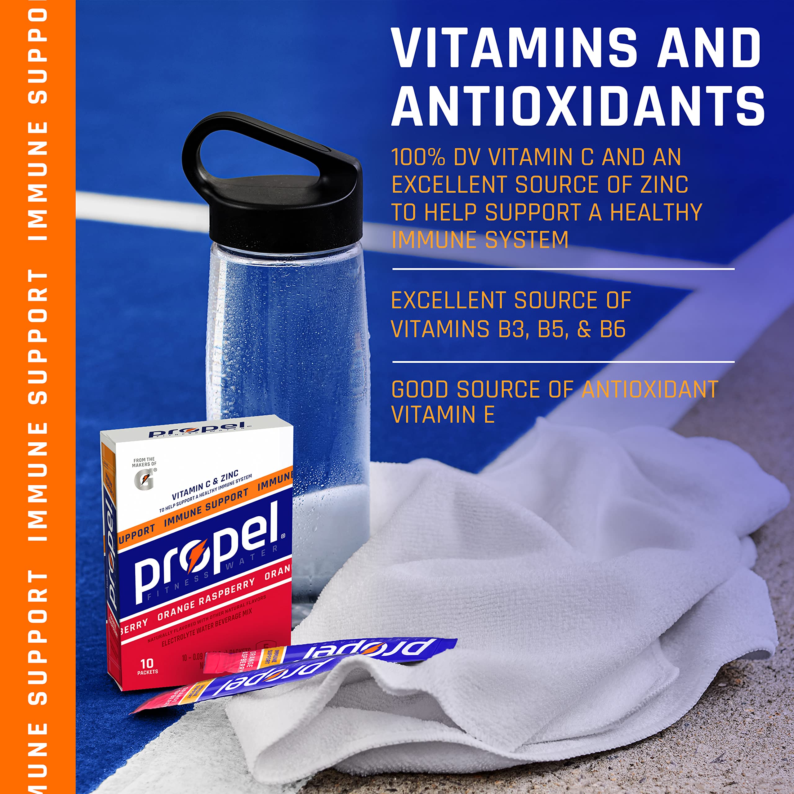 Propel Immune Support Powder Lemon Blackberry