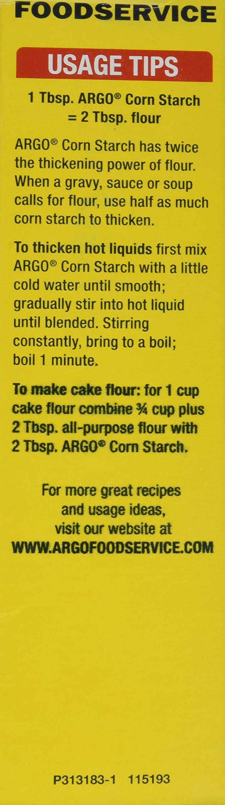 Argo Corn Starch - 16 oz. (pack of 2) 100% PURE Gluten Free