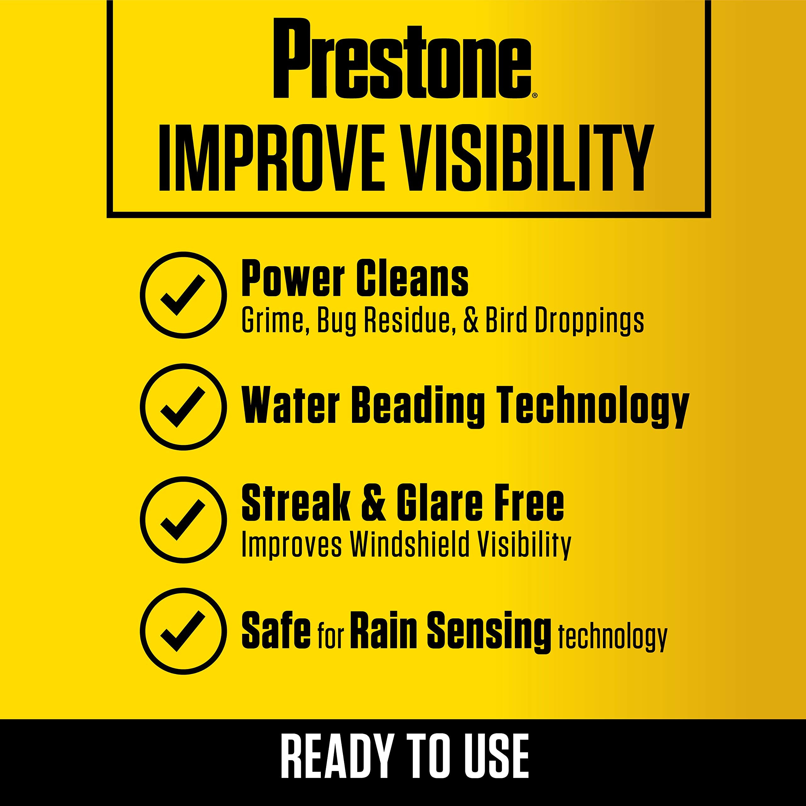 Prestone AS657 Bug Wash Windshield Washer Fluid