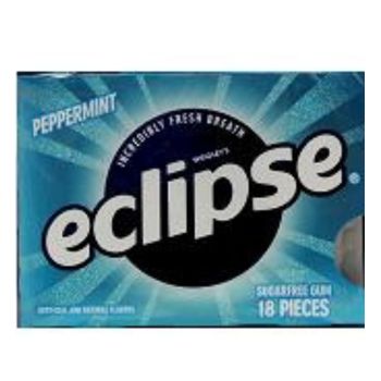 Eclipse Peppermint Sugar Free Gum - 18ct Pellet Pack (Pack of 8)