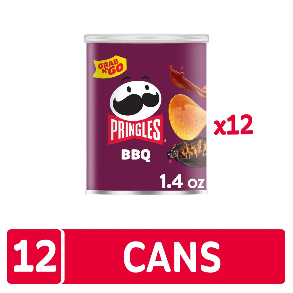 Pringles Potato Crisps Chips, Grab N' Go Cans