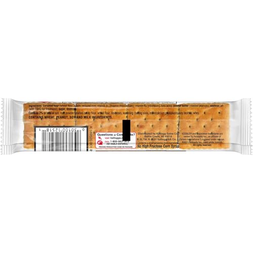 Keebler Toast & Peanut Butter Sandwich Crackers Snack Pack, 1.8 Oz (12-Pack)