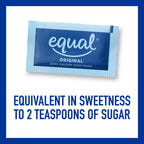 EQUAL 0 Calorie Sweetener, Aspartame and Acesulfame-K Sweetener Packets, Zero Calorie Sugar Alternative, Erythritol Free, 50 Ct (Pack of 12)