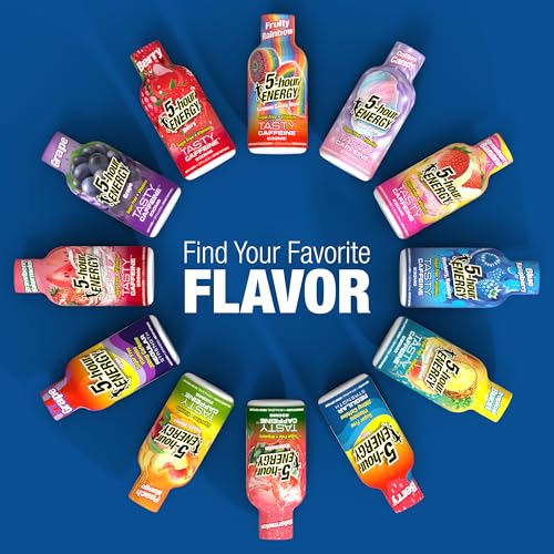 5 Hour Energy Extra Strength Blue Raspberry Energy Shot | 12-Pack (1.93 oz each)