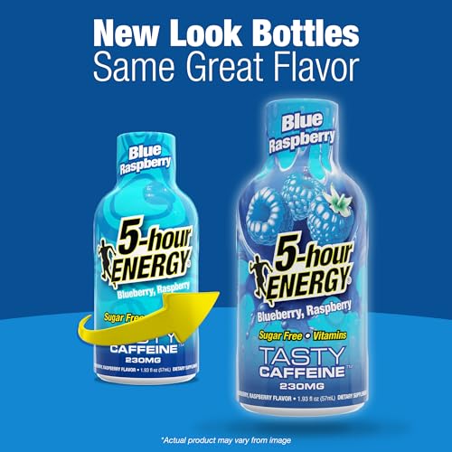 5 Hour Energy Extra Strength Blue Raspberry Energy Shot | 12-Pack (1.93 oz each)
