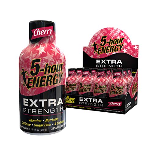 5 Hour Energy Extra Strength Cherry Energy Shot | 12-Pack (1.93 oz each)
