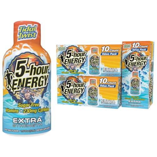 5 Hour Energy Extra Strength Tidal Twist Sugar Free Energy Shot | 12-Pack (1.93 oz each)