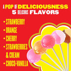 Chupa Chups ‘Best Of’ Lollipop Assortment, 5 Flavors, Individually Wrapped Candy for Kids, 25.3 Oz Drum (60 Suckers)