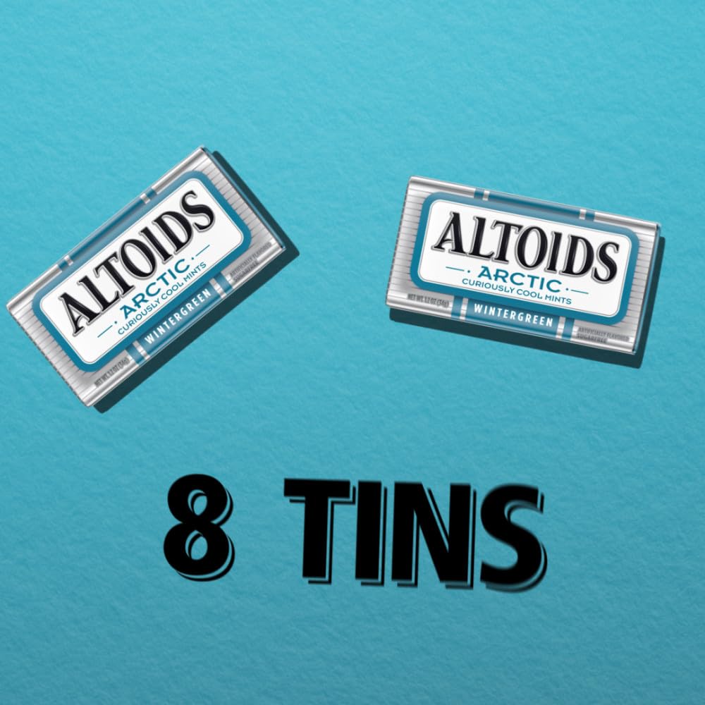ALTOIDS Arctic Mints 1.2 oz Tin - Pack of 8