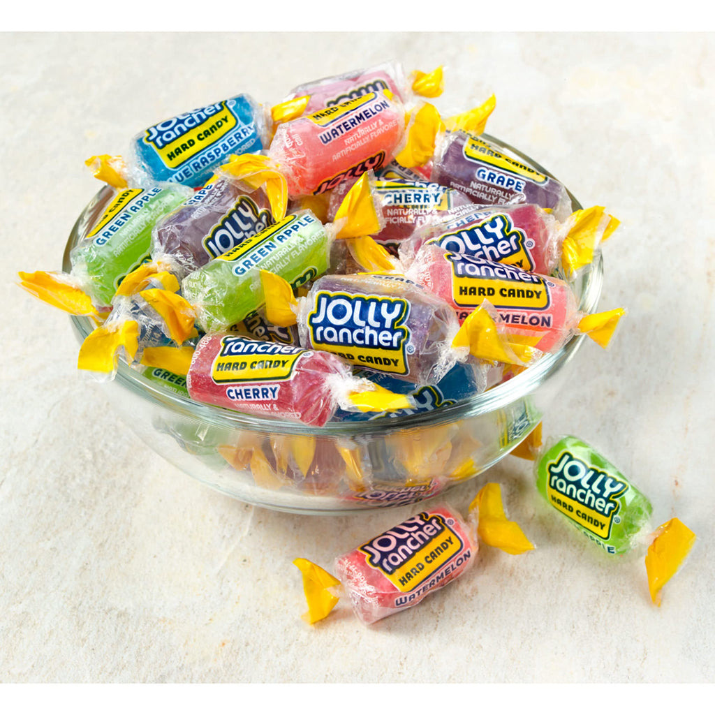 JOLLY RANCHER Assorted Fruit Flavored, Hard Candy Bulk Bag, 5 lb (360 Pieces) (Pack of 2)