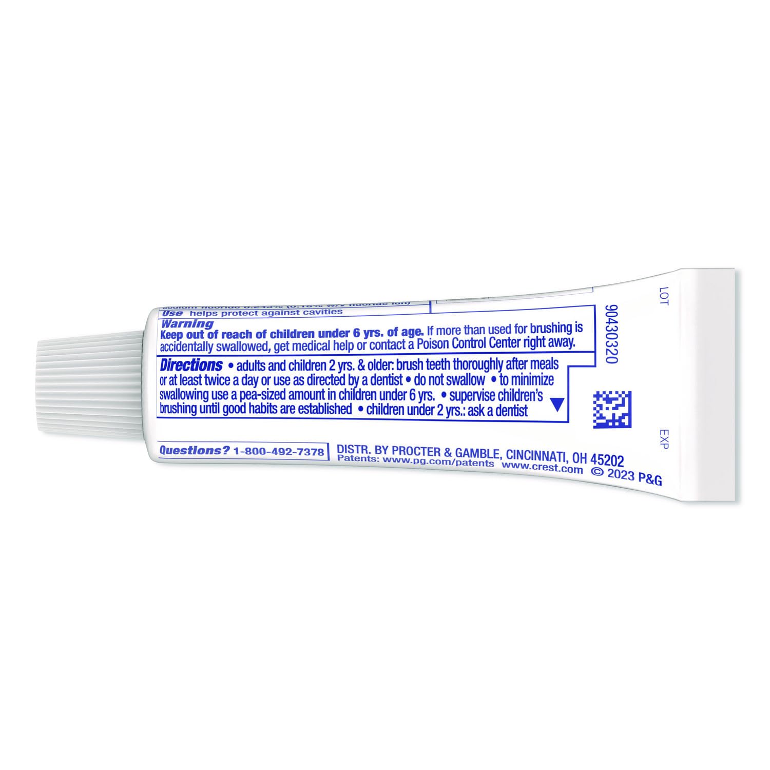 Crest Cavity Protection Regular Toothpaste 0.85 oz - 2 Pack