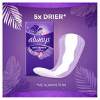 Always Daily Extra Protect Liners, Long Length, Unscented Panty Liners, 108 Count