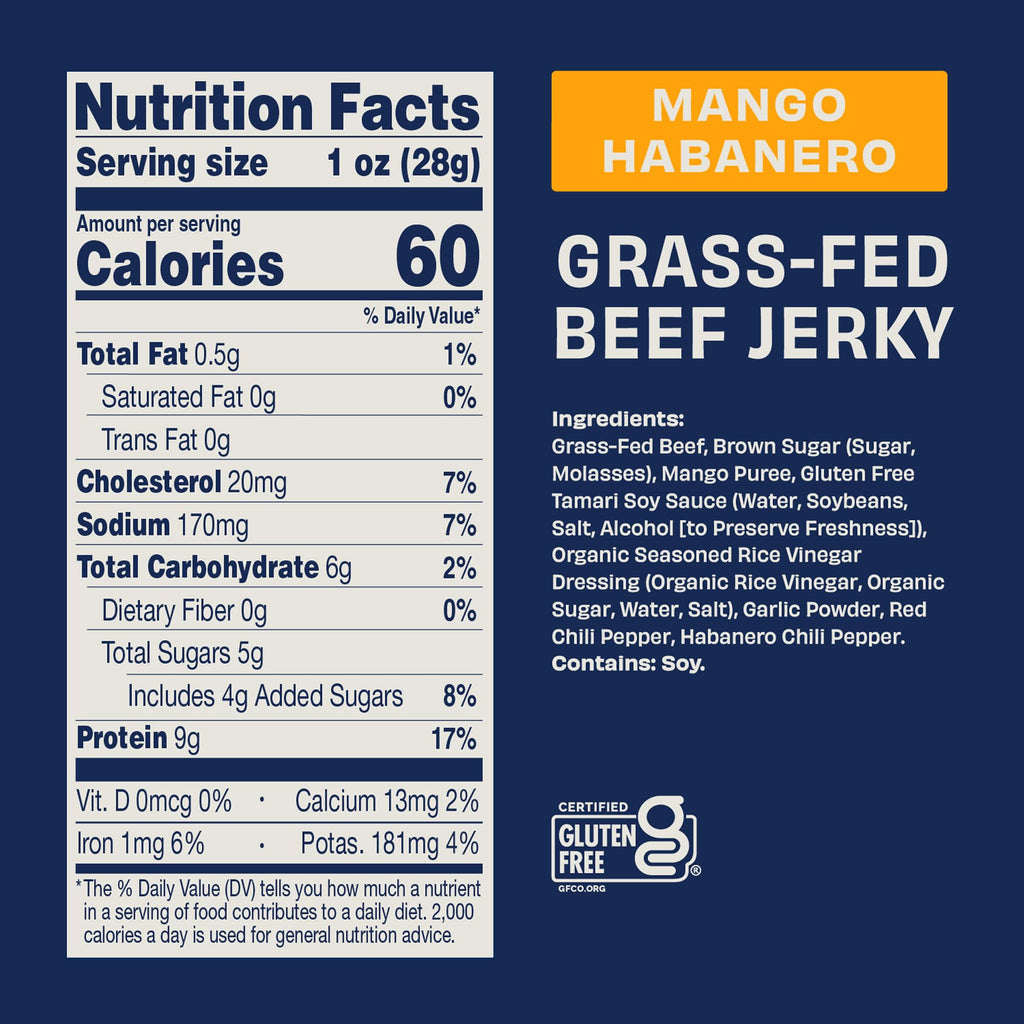 Country Archer Mango Habanero Beef Jerky, 2.5 Oz