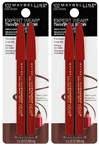 MAYBELLINE Expert Wear Twin Brow & Eye Pencils - Dual Purpose Makeup