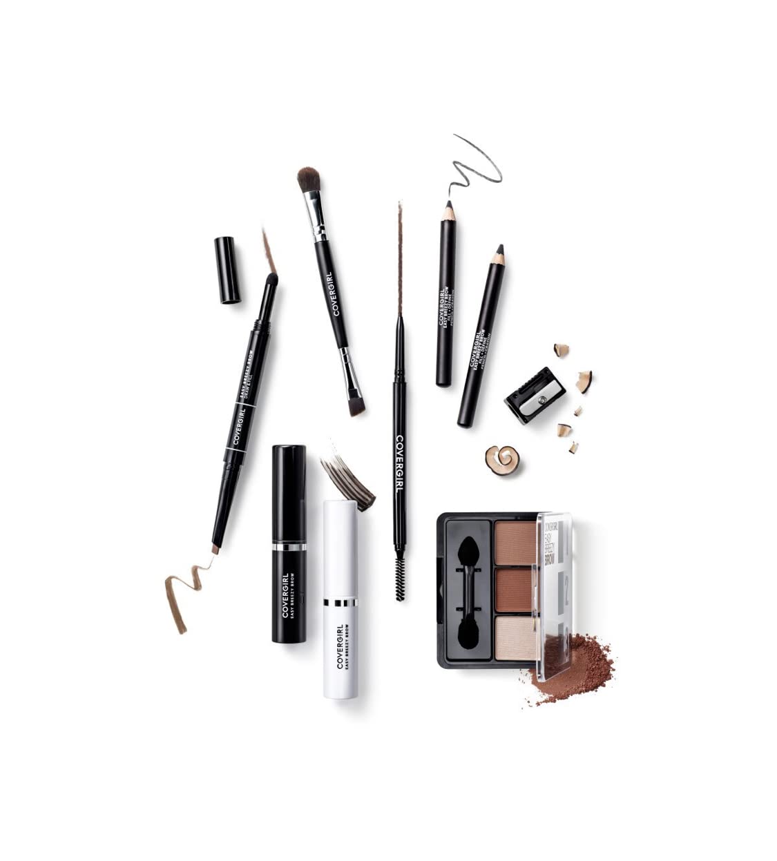 CoverGirl Easy Breezy Brow, Fill+Define Pencils [505] Rich Brown 2 ea ( Pack of 4)