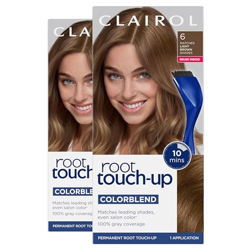 Clairol Root Touch-Up by Nice'n Easy Permanent Hair Dye for Brown Hair Color with 100% Gray Coverage