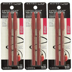 Maybelline Expert Eyes Twin Brow And Eye Pencils, Velvet Black [101], 2 ea (Pack of 3)