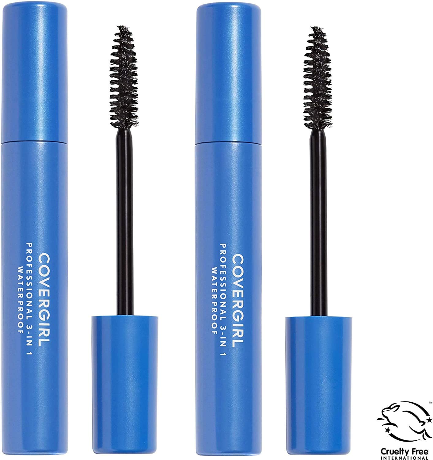 COVERGIRL Professional 3-in-1 Waterproof Mascara, Very Black 225, (Packagin