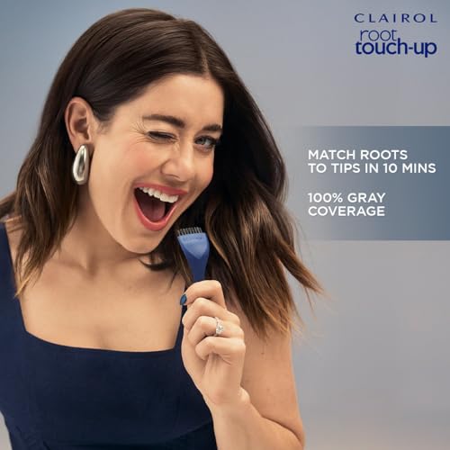 Clairol Root Touch-Up by Nice'n Easy Permanent Hair Dye for Brown Hair Color with 100% Gray Coverage