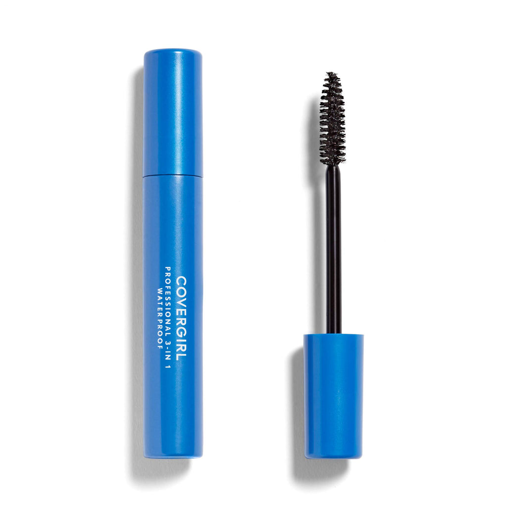 COVERGIRL Professional 3-in-1 Waterproof Mascara, Very Black 225, (Packagin