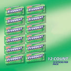 FREEDENT Peppermint Chewing Gum, 15 Stick (Pack of 12)