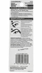 CoverGirl Easy Breezy Brow, Fill+Define Pencils [505] Rich Brown 2 ea ( Pack of 4)