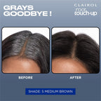 Clairol Root Touch-Up by Nice'n Easy Permanent Hair Dye for Brown Hair Color with 100% Gray Coverage