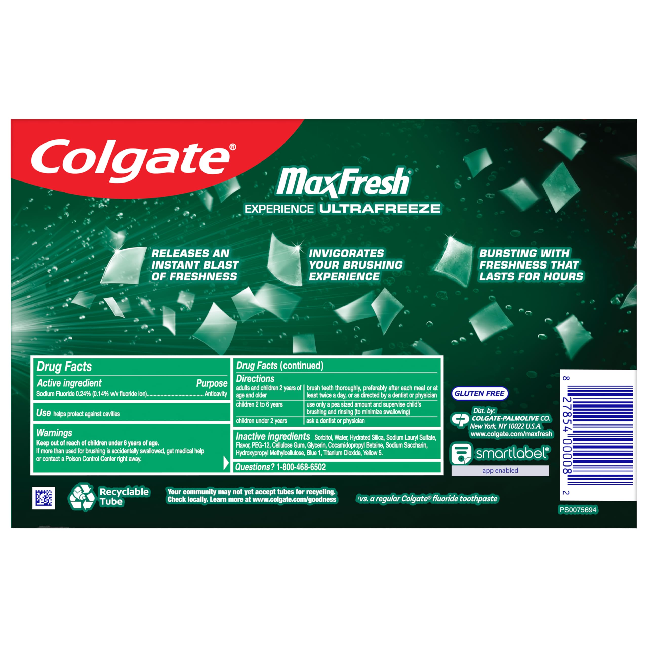 Colgate Max Fresh Toothpaste with Breath Strips
