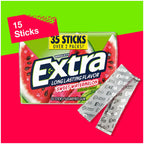 Extra Sweet Watermelon Sugar Free Chewing Gum - 6 Packs x 35 Sticks
