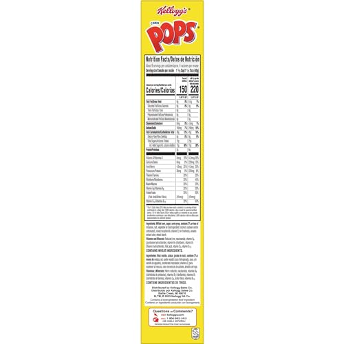 Corn Pops Kellogg's Corn Pops, Breakfast Cereal