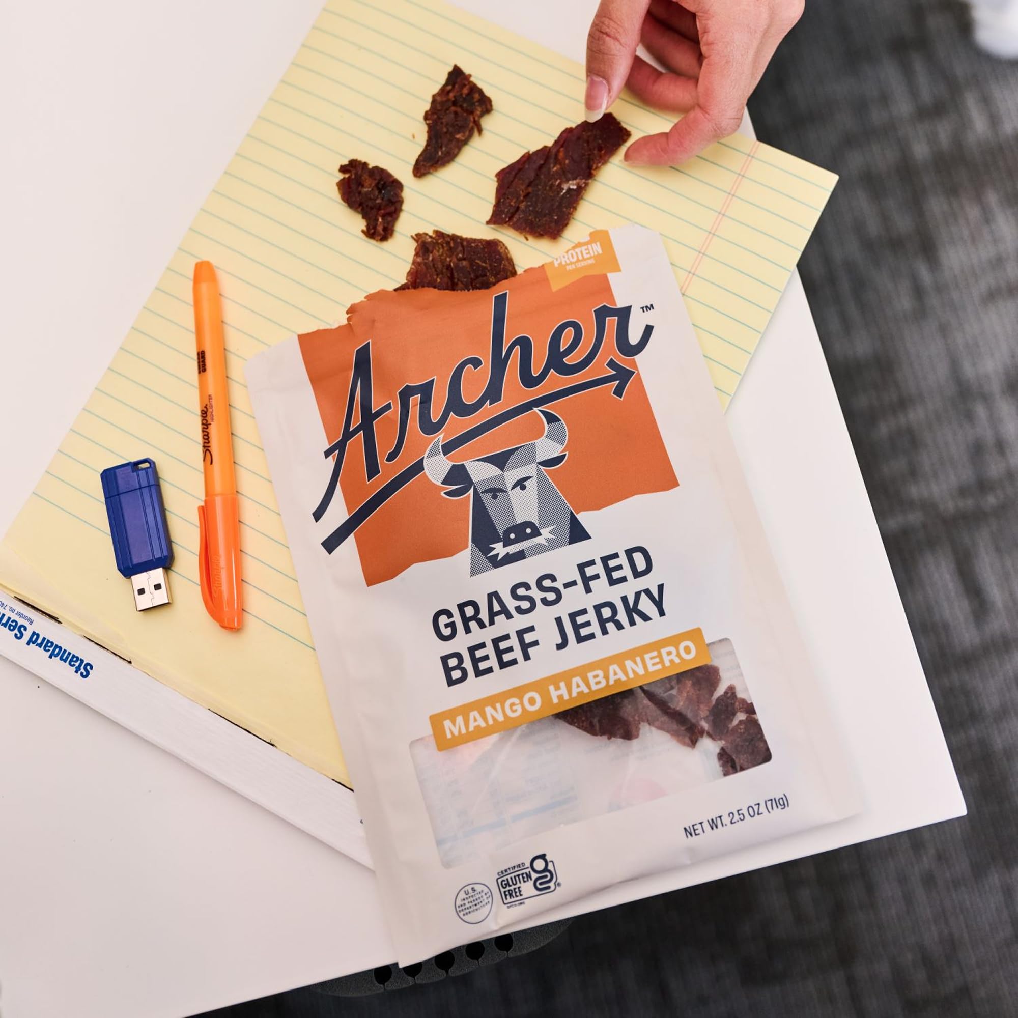 Country Archer Mango Habanero Beef Jerky, 2.5 Oz