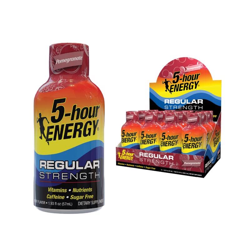 5 Hour Energy Pomegranate Energy Shot | 12-Pack (1.93 oz each)