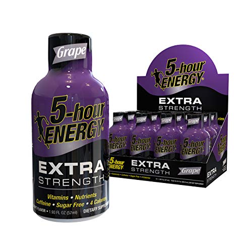 5 Hour Energy Extra Strength Grape Energy Shot | 12-Pack (1.93 oz each)