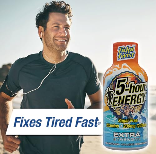 5 Hour Energy Extra Strength Tidal Twist Sugar Free Energy Shot | 12-Pack (1.93 oz each)