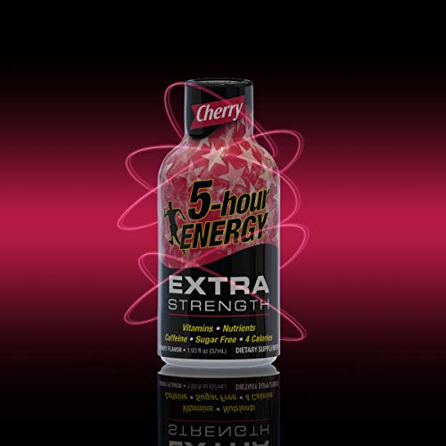 5 Hour Energy Extra Strength Cherry Energy Shot | 12-Pack (1.93 oz each)