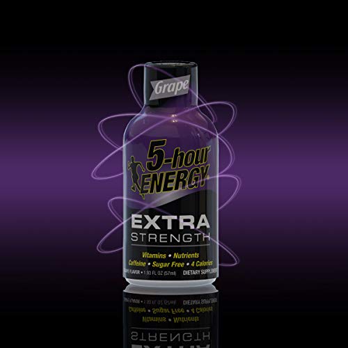 5 Hour Energy Extra Strength Grape Energy Shot | 12-Pack (1.93 oz each)